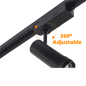 Spot lumineux rond pliable à montage en surface, corps en aluminium, 12W COB, faisceau réglable, angle de 360 degrés - Product Image 3