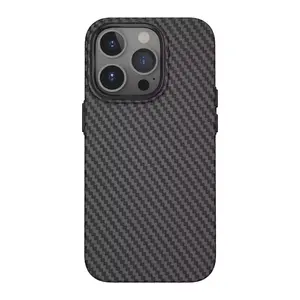 Funda de Teléfono de Fibra de Carbono para iPhone 12 13 14 15 Pro Max