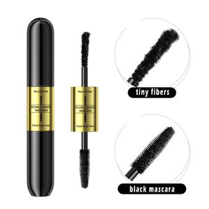 Máscara de Pestañas Profesional a Prueba de Agua, Base 2 en 1, Natural, Voluminizadora y Rizadora 4D, Doble Cabezal - Product Image 4