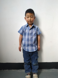 Robe à <span class=keywords><strong>carreaux</strong></span> en coton pour garçon, tenue décontractée à manches courtes, chemises pour enfants, printemps, - Product Image 6