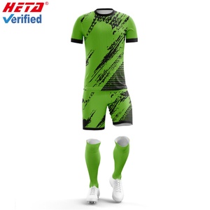 ชุดฟุตบอลพิมพ์ลายดีไซน์ใหม่สำหรับผู้ชาย เสื้อฟุตบอลระบายอากาศ กางเกงขาสั้น ชุดฟุตบอลแบบซับลิเมชั่น - Product Image 3