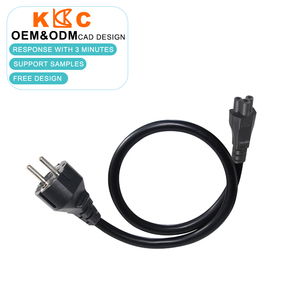 Câble d'alimentation <span class=keywords><strong>Kema</strong></span> <span class=keywords><strong>Keur</strong></span> 1,5 m, norme européenne EU vers C5, feuille de trèfle Schuko, câble C5 - Product Image 1