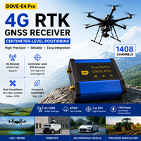 Receptor GNSS RTK de Alta Precisión, 1408 Canales, Módulo GPS BDS con Corrección 4G NTRIP CORS para UAV