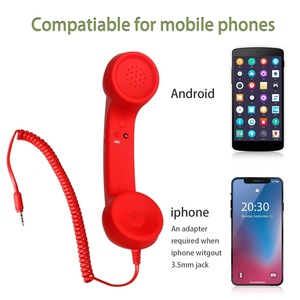 Combiné téléphonique rétro de type C à branchement direct pour <span class=keywords><strong>téléphone</strong></span> <span class=keywords><strong>fixe</strong></span>, avec prise <span class=keywords><strong>casque</strong></span> USB-C - Product Image 5