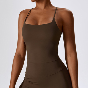 Hingto In Stock Women Yoga Vest Top Wear Running Fitness Vest Sports <strong>Bra</strong>