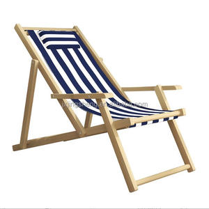 Chaise pliante en <span class=keywords><strong>bois</strong></span> pour plage Patio piscine, chaise de pont latéral Portable KD, chaise longue sur mesure - Product Image 2