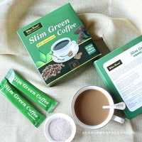 Café Vert Minceur aux Extraits de Ginseng, Ganoderma et L-Carnitine pour la Gestion du Poids et le Soutien aux Objectifs de Fitness