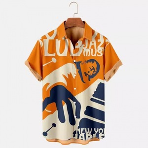 Camisa Casual de Moda con Estampado 3D Hawaiano, Playera de Manga Corta para Vacaciones en la Playa, Prenda Ligera y Transpirable para Hombre, Ropa de Verano - Product Image 1