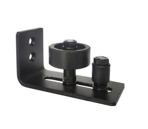Guide à rouleaux mural réglable pour porte de grange Quincaillerie de pédalier Noir 8 modèles différents - Product Image 1