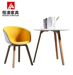 Nordic Luxury Kitchen Dining Room Chair Custom Design Modern Furniture Chair Upholstered Restaurant wooden Dining Chair