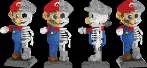 Zrk मिनी बिल्डिंग ब्लॉक असेंबली एनीमे कंकाल मरिआ ईंटों से बना हुआ मॉडल खिलौना भूत मी ब्लॉक निर्माण खिलौना - Product Image 4