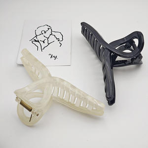 Pinza para el pelo de material PC transfronteriza, horquilla de alta calidad, accesorio para el cabello versátil de tamaño grande, tocado sencillo, venta al por mayor - Elimi - Product Image 3