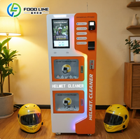 Machine de nettoyage de casques à utilisation facile pour le nettoyage à sec, avec paiement par carte