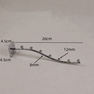 Ganci da parete in metallo Hookei con sfere e viti, ganci espositivi di varie dimensioni, facile installazione - Product Image 1
