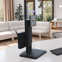 Bras de moniteur de bureau ergonomique réglable et robuste Support à 90 degrés pour support de moniteur d'ordinateur Mini PC