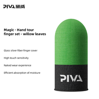 Funda Protectora para Dedos de Juego PIVA de Fibra de Carbono y Fibra Plateada, Absorbente de Sudor, Tela Suave y Sensible, para Control de PS5 y Teléfonos Móviles