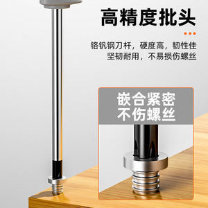 Industrial Grade Phillips <b>Screwdriver</b> <b>Set</b> Magnetic Anti-Slip Handle Cross <b>Bit</b> Household Repair Tools - Product Image 2