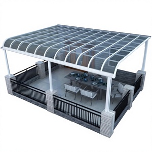 Auvent extérieur automatique en alliage d'aluminium pour balcon, <span class=keywords><strong>cour</strong></span>, terrasse, villa, sur mesure - Product Image 1