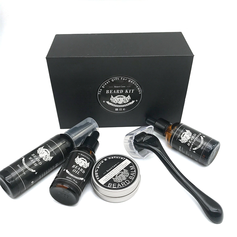6pcs barbe croissance kit