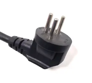Israel plug to free end stripped end customized power extension cord ac power cable cord