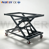 Table élévatrice à ciseaux hydraulique Sanhe, capacité 300 kg, poste de travail de soudage avec hauteur réglable 430-1030 mm, station de travail mobile sur roulettes