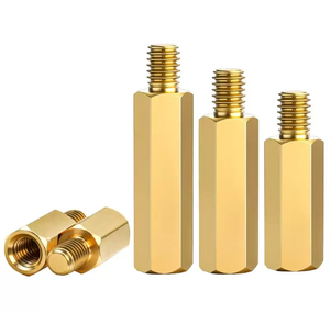 LGll Brass Male Female Threaded Standoff Single-Head Hexagonal Isolation <b>Copper</b> <b>Screw</b> M2.5 CNC Machined General Industry Use - Product Image 1