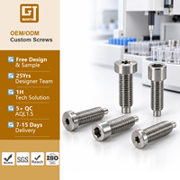 Vis de positionnement à tête cylindrique basse avec pointe de fixation personnalisée 17-4PH 440C 316L pour analyseur de coagulation automatisé