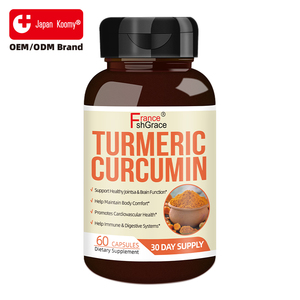 Customized <b>Turmeric</b> Curcumin Supplement 60 Veg Capsules Improves Liver Function <b>Turmeric</b> Curcumin Capsules for Women and Men - Product Image 1