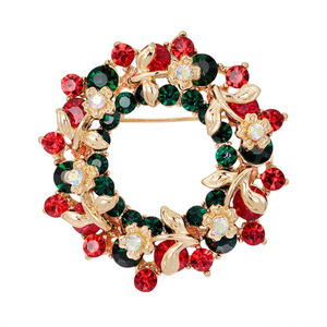 Broche de Natal em Liga Metálica Estilo Europeu-Americano, com Árvore de Natal, Sapato, Velhinho, Alce, Guirlanda, Floco de Neve e Sino, Unissex - Product Image 6