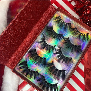 ขนตาปลอมแบบยาวทำจากขนมิงค์ธรรมชาติ3D บรรจุภัณฑ์สั่งทำได้ - Product Image 5