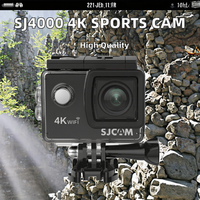 Untuk Kamera Aksi SJ4000 Video 4K Tahan Air 30M WiFi 2.4G CMOS Sudut Lebar 170 Kamera Olahraga Sepeda Motor MicroSD