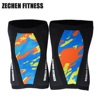 Manchons de genou personnalisés Zechen, nouveau motif imprimé, néoprène 7 mm 5 mm, doux pour le crossfit, l'haltérophilie, la musculation