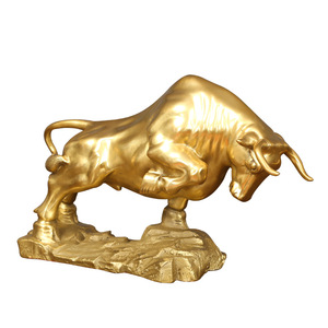Escultura de Toro Pionero en Latón, Figura Animal, Decoración de Mesa, Regalo de Año Nuevo Chino, Personalizable - Product Image 5