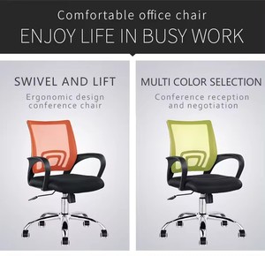 Chaise <span class=keywords><strong>de</strong></span> <span class=keywords><strong>bureau</strong></span> exécutive ergonomique en maille, réglable et pivotante, avec roulettes, pour usage commercial et domestique, directement <span class=keywords><strong>de</strong></span> l'usine - Product Image 4
