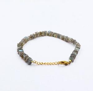 AAA+ Quality Natural Labradorite Beaded Bracelet for Women <b>Loose</b> Gemstone Crystal Bracelet for Jewelry Making Gift - Product Image 1