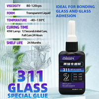 Colle UV transparente haute résistance ZhanlidA 50ml, adhésif invisible sans ombre pour verre, métal, table, plaque acrylique, bricolage
