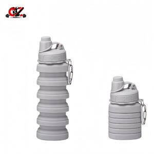 โรงงาน CZFIT ขายส่งขวดน้ำพับได้สีรุ้ง ปลอดสาร BPA สีตามสั่ง ฝาเกลียว ดื่มได้โดยตรง สำหรับทุกเพศ - Product Image 6