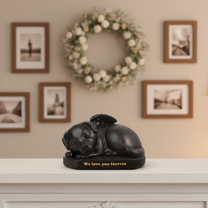 Urne funéraire moderne et mignonne pour animaux <span class=keywords><strong>de</strong></span> compagnie, pot <span class=keywords><strong>de</strong></span> rangement pour cendres en polyrésine pour chiens et chats, fournitures funéraires, vente chaude - Product Image 1
