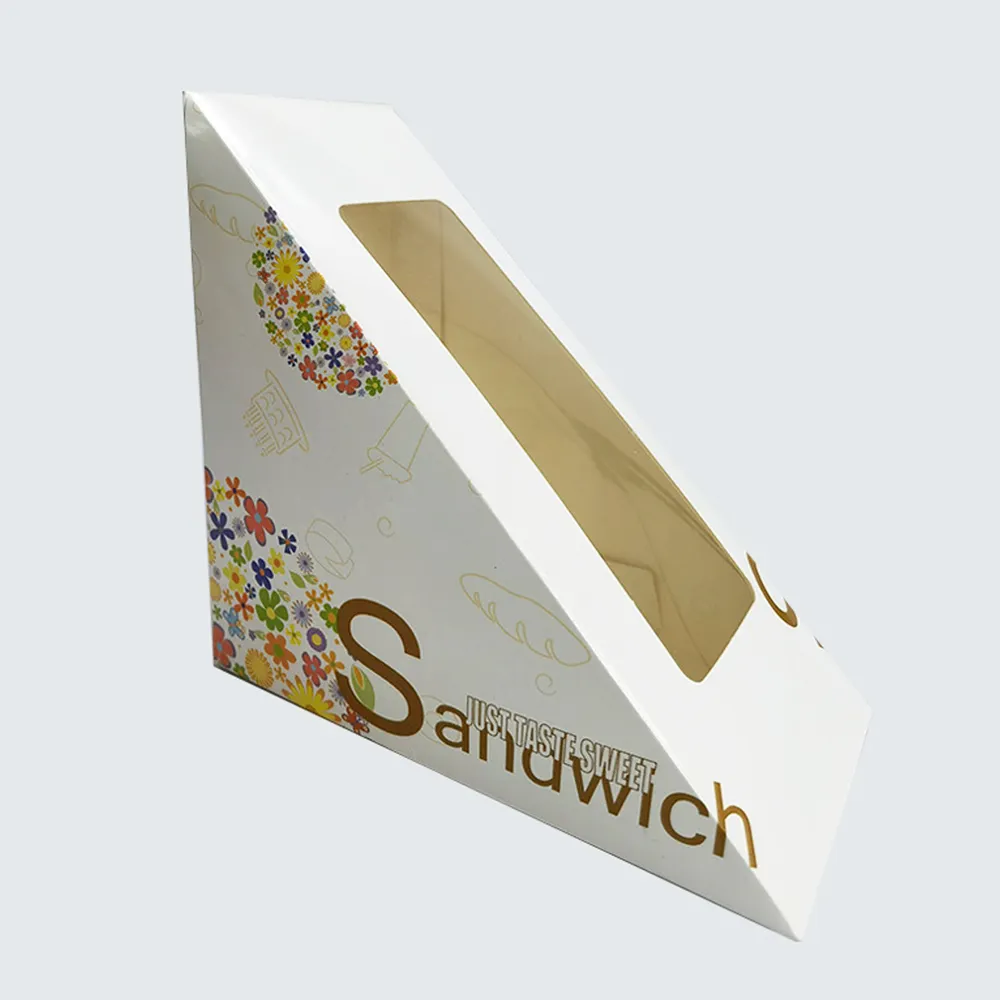 Emballage de boîte à sandwich de boîte-cadeau de boulangerie