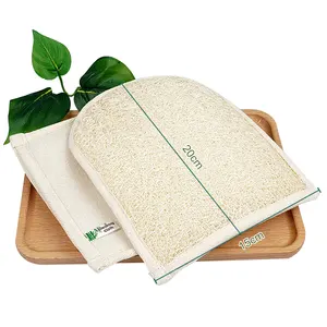 Eco Friendly esfoliante spugna pulizia corpo guanto da bagno organico spugna luffah Scrubber naturale morbido esfoliante