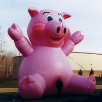Cochon gonflable de bande dessinée, ballon géant, ballon publicitaire gonflable K2032-1