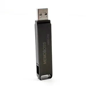 金属USB 3.2 Gen 2 USSD C型u盘256gb 512gb 1TB高速USB-SSD闪存驱动器，适用于手机台式机笔记本电脑服务器