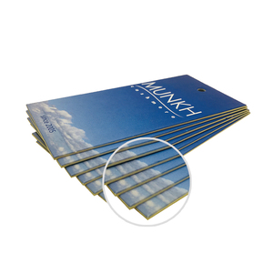 Thời Trang Giá Rẻ Tùy Chỉnh Thiết Kế Thương Hiệu Quần Áo Giấy Cứng May Treo Thẻ Cho Túi Xách Vớ Đồng Hồ - Product Image 2