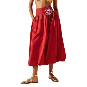 Women's <b>Mini</b> <b>Bubble</b> Skirt Natural Waist Denim Eco-Friendly Breathable Casual A-Line Summer Elastic Shorts - Product Image 3