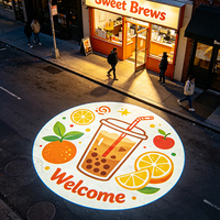 Proyector Gobo LED HD para Exteriores, Luces Publicitarias con Clasificación IP67, Alto CRI 90, para Proyección Comercial en Escaparates y Aceras