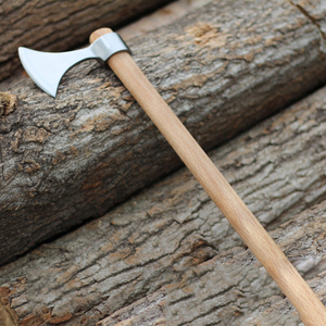 Venta al por mayor de acero de alto carbono hoja forjada mango de madera al aire libre hacha Camping Tomahawks hacha - Product Image 2