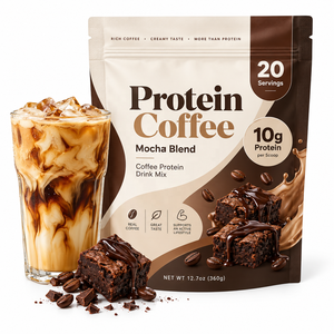 Crème protéinée pour café à marque privée, adaptée au régime cétogène, sans sucre, avec poudre d'huile MCT pour la peau et les cheveux - Product Image 1