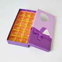 Dattes de Dubaï boîte emballage de chocolat avec séparateurs boîtes cadeau de biscuits en carton
