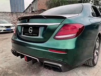 Kit de Style B pour Mercedes Benz W213 E63 AMG à soutien-gorge Bus en Fiber de carbone avant pare-chocs lèvre voiture gril Spoiler diffuseur conseils miroir couverture