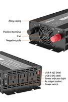 Convertisseur de puissance pour voiture 12V vers 110V à onde sinusoïdale pure 1000W, directement de l'usine, OEM ODM disponible